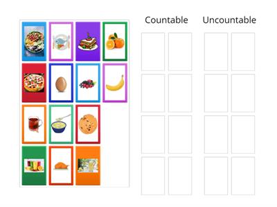 Food - Countable or Uncountable