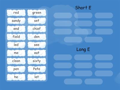 Short E vs Long E (e, e_e, ee, ea, y, ie)