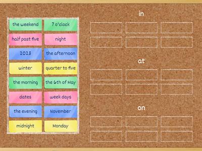 Preposition of time - Spotlight 6 - M2a