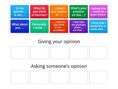 Giving your opinion and asking someone's opinion in the context of selecting a candidate for a job