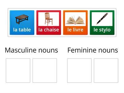 Masculine and Feminine nouns 