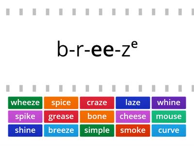 Year 2.4: Task 1 - Graphemes - identify letters that make a single sound