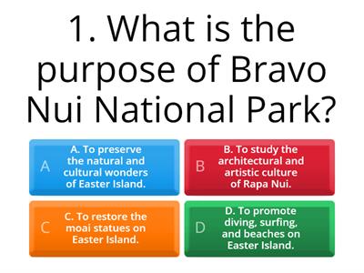 B1 Outcomes: Review #2 - Extra - video 'The Mysteries of the Moai on Easter Island | National Geographic'