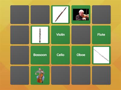 Orchestra Instrument Matching Game – Medium