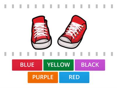 Pete the Cat Shoes Color Word Match