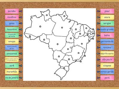 atividade de geografia: mapa do brasil