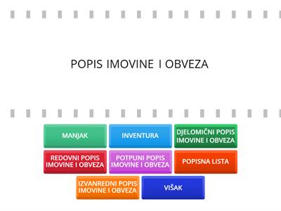 RAČUNOVODSTVO 1.RAZRED KOMERCIJALIST - POPIS IMOVINE I OBVEZA 