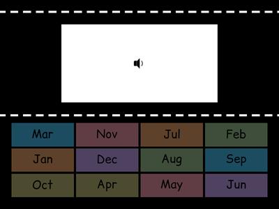 Months - Find the match