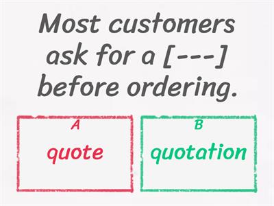 Business Result Pre-Intermediate, Orders, word formation