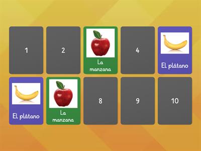 Spanish for Kids. Las frutas