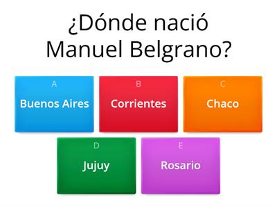 Cuestionario Manuel Belgrano