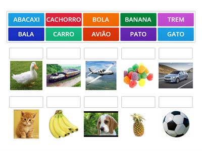 Jogos de associação de imagens e palavras - Recursos de ensino