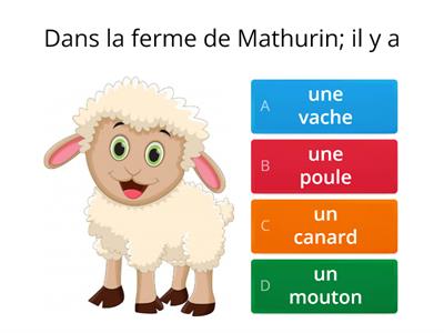 LES ANIMAUX DE LA FERME DE MATHURIN