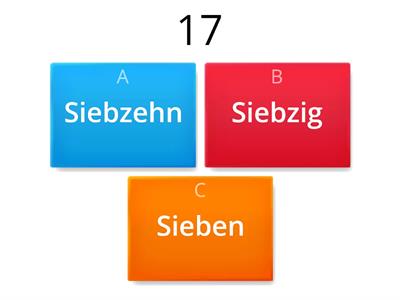 Język niemiecki klasa 7 - liczby 