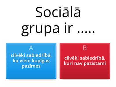 Sociālās grupas un lomas