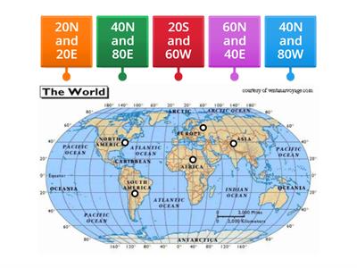 Longitude and Latitude Practice