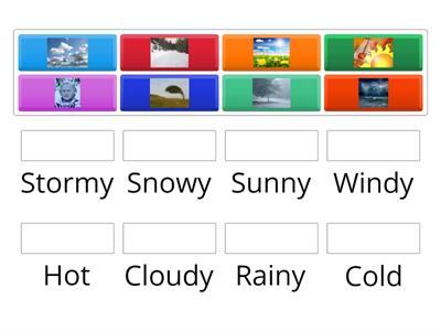 Weather adjectives. 