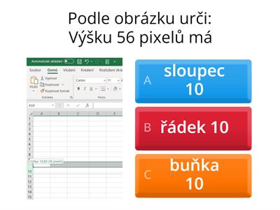 Excel - základní pojmy