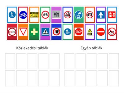 Közlekedési táblák 