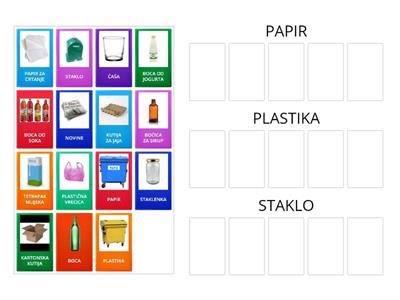 Razvrstavanje otpada - 1. i 2. raz - Bojan Iličić