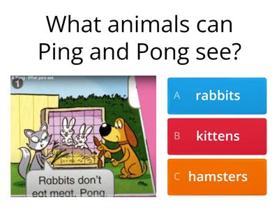 Tiger and friends 2  - Unit 2 - What pets eat - Ping and Pong