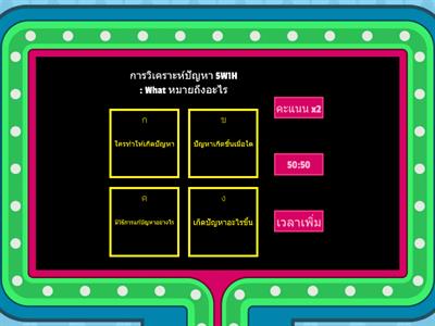  แบบทดสอบ  หลังเรียน5w1h