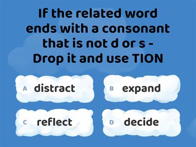 TION & SION Related Word Spelling Rules