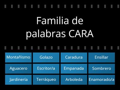 FAMILIA DE PALABRAS - ACTIVIDAD 2.