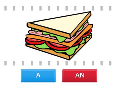 A or An (articles, food, animals)