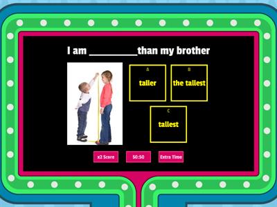 Comparative/Superlative (最高級+比較級)