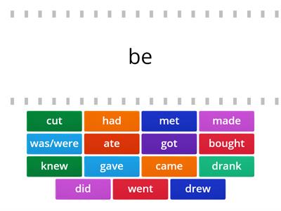 Irregular Verbs Two Forms English Favourite 3 (b-m) вариант 2