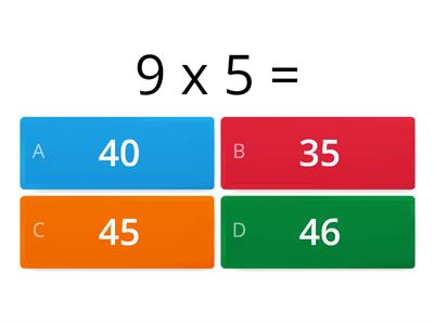 Treinando a tabuada da multiplicação