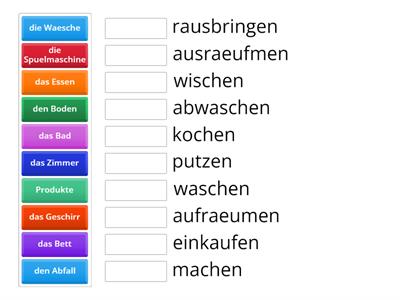 Einheit 19 Zuordnen Haushalt