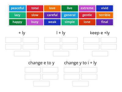 adverb endings