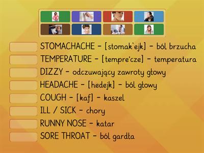 Symptoms - vocabulary