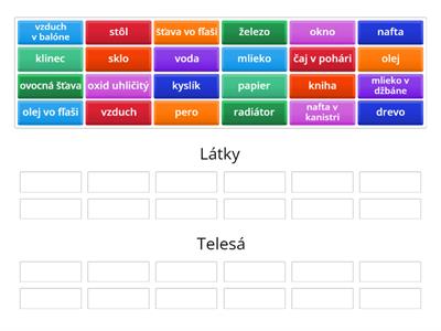 FYZIKA 6 - Látky a telesá