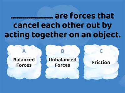 Gr3 Lesson 2: Forces Vocabulary