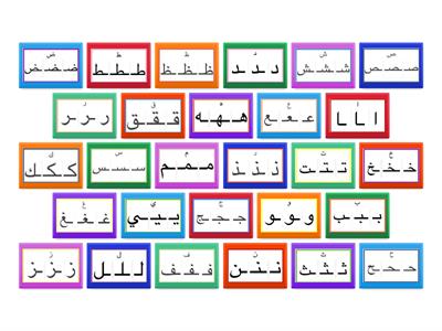 Initial, medial, and final positions & Sounds of the Arabic alphabets- Flip