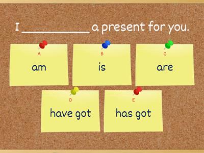 BE & HAVE GOT (Present)