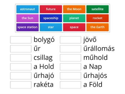 In space - vocabulary