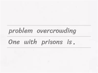 Problems with prisons - Overcrowding