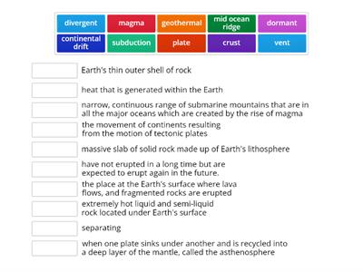 Down to Earth- terms recap