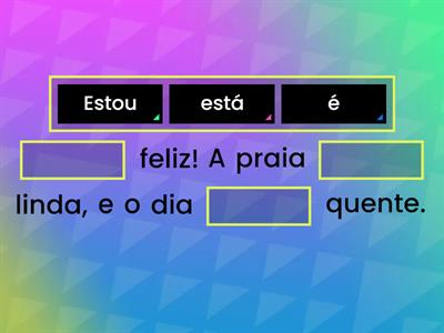 Verbos ser e estar portugues - Recursos de ensino