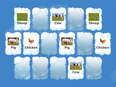 Match The Farm animals 