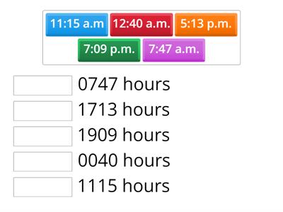 12-hour system & 24-hour system