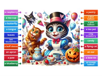 A crazy tea party cat game