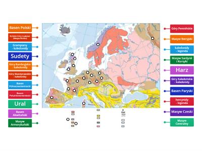 Krainy tektoniczne Europy - Paleozoik