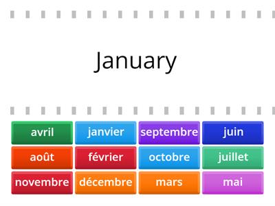 Y3 les mois - the months of the year