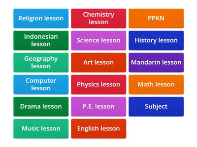 Esc 3 Lesson 7 Subjects of Study