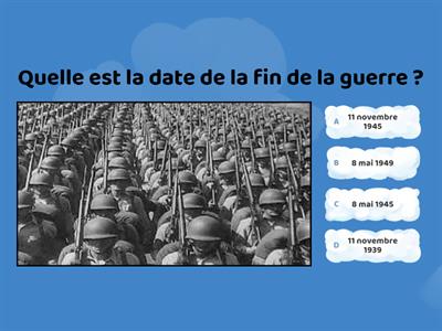 Questions sur la 2e Guerre Mondiale